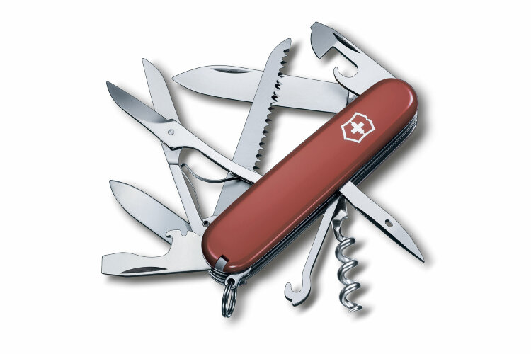 Нож Victorinox Huntsman красный, 1.3713, 91 мм, 15 функций, красный.