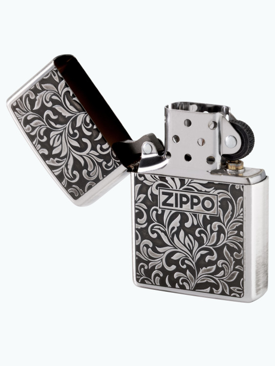 Зажигалка бензиновая Zippo Z63 Silver Arabesque ZI 63480198