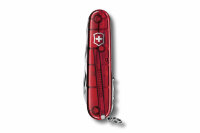 Нож Victorinox Huntsman полупрозрачный красный, 1.3713.T, 91 мм, 15 функций, красный.