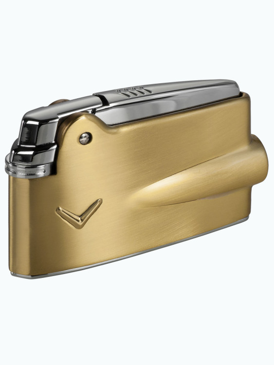 Зажигалка газовая Ronson Premier Varaflame Brass Satin With V Mark RN RPV-3011