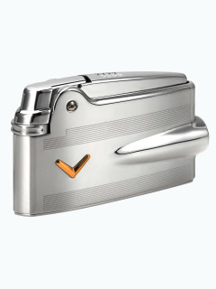 Зажигалка газовая RONSON Premier Varaflame Chrome engine - turn with V mark RN RPV-3005