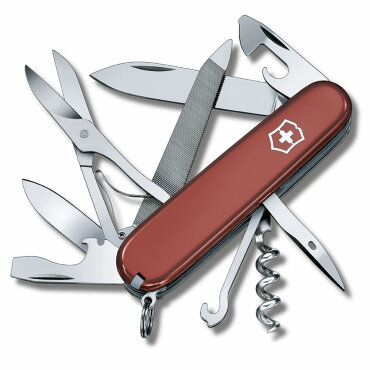 Нож Victorinox Mountaineer красный, 1.3743, 91 мм, 18 функций, красный.