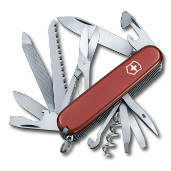 Нож Victorinox Mountaineer красный, 1.3763, 91 мм, 21 функций, красный.