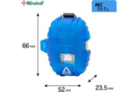 Зажигалка газовая Windmill Delta Without strap blue skelton, WM 390-1003